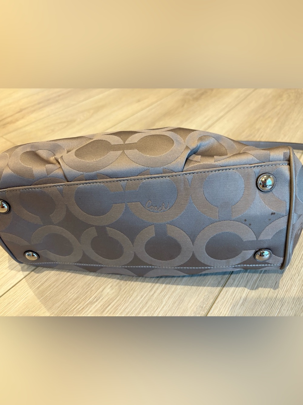 Coach Signature Monogram Purse View 5